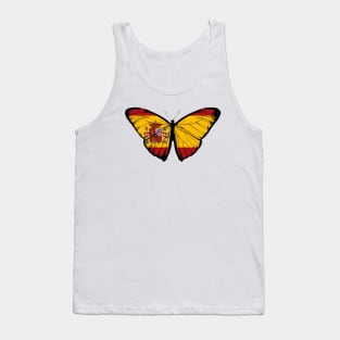 Vintage Spain Butterfly Moth | Hope For Spain and Stand with Spain Tank Top